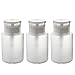 JUVITUS One Touch Pump Dispenser Bottle with Flip Top Cap - 5.4 oz (3 Pack)