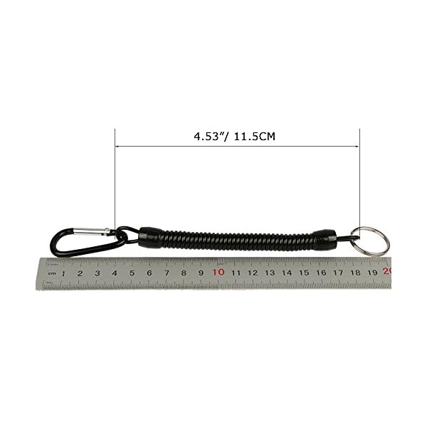 YOGAYET-Fishing-Lanyards-Safety-Rope-Wire-Coiled-Tether-for-Pliers-Grippers-Fish-Tackle-Tools-Pack-of-8