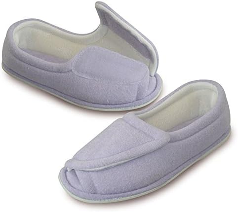 Women's Clinic Comfort Terry Cloth Slippers Lilac - Wide Width