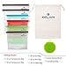 Reusable Silicone Food Storage Bags Set of 6 - LARGE Size 50 OZ Small Size 30 OZ Airtight Zip Seal Bags Keep Your Food Fresh Bag For Cooking, Sous Vide, Lunch, Snack, Sandwich, Freezer