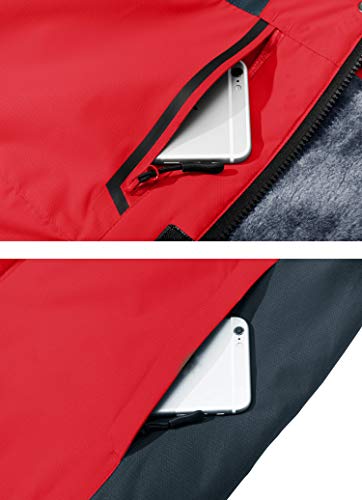 KEFITEVD Arbeitsjacke Herren Winter Jacke Warm Gefüttert Angeljacke Wasserdicht Wanderjacke Angeln Jagd Jacke mit… – Bild 7