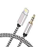 [New Version]Aux Cord for iPhone, Hzmirzk 3.5mm Aux Cable for iPhone 7/X/8/8 Plus/XS Max/XR to Car Stereo or Speaker or Headphone Adapter, Support The Newest iOS 11.4/12 Version or Above