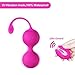 Kegel Exercise Weights Ben Wa Ball With Remote Control Mini Vibrator Rechargeable Waterproof Massager Doctor Recommended for Women Vaginal Bladder Control Pelvic Floor PC Muscle Strengthen