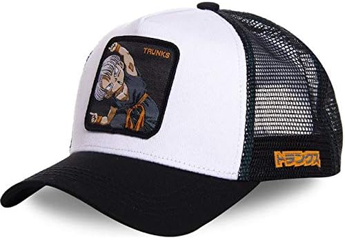 Dragon Ball Z Mesh Hat Goku Baseball Cap Black & Yellow Curved Brim Snapback Cap Gorras Casquette TRNUKS