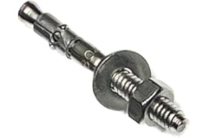 MIGHTY FASTENERS Wedge Anchors, 1/4" x 2-1/4" - Premium 304 Stainless Steel, Heavy-Duty Expansion Bolts for Concrete & Masonry, Anti-Rust Performance, Durable - 5 Pack
