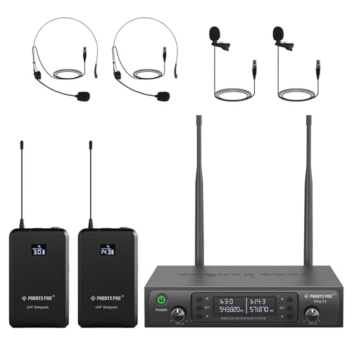 Phenyx Pro Funkmikrofon-System UHF Dual Auto Scan PTU-71-2B