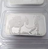 1 oz Silvertowne Retro Prospector .999 Fine Silver Bar (in Sealed Plastic)