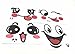 Kinteshun Photo Booth Props for Expectant Mothers,Pregnancy Facial Expressions Sticker Pregnant Women Baring Belly Bump Paster Unborn Baby Photographying Props(12 sheets with Different Expressions)
