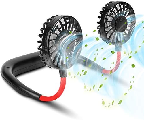 Portable Hanging Neck Sports Fan Hands Free USB Rechargeable