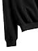 ROMWE Women's Color Block Round Neck Long Sleeve Pullover Striped Sweatshirt Top Black L/(US 6)