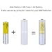 KEEPOW 16 Pcs Clear Color AAA to AA Adapter Battery Converter Case AAA Battery Case