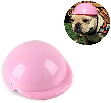 IAMUQ Dog Helmet, Cool Black Pet Hat Funny Dog Helmet Sun Rain Protection Small Medium Costumes Accessories