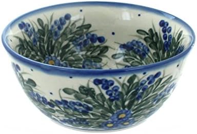 - Blue Rose Polish Pottery - Blue Hyacinth Cereal/Soup Bowl - 6" Diameter - Great Bowl for Everyday Dinnerware, Casual Dinnerware, or Formal Dining