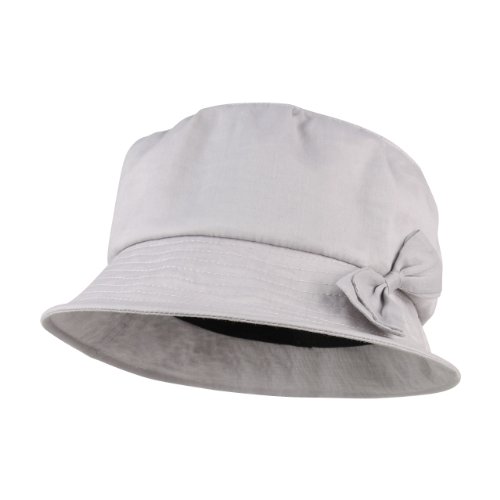 Infinity Selections Linen Ladies' Bucket Hat-6605-Grey