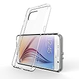 EasyAcc Samsung Galaxy S6 Clear Case Ultra Transparent Crystal Invisible Protector Cover Shockproof Scratch Resistant Soft TPU Edge Hard Back Panel