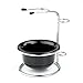 Anddas Silver Stainless Steel Shaving Brush Razor Stand Holder & Acrylic Shaving Bowl Mug Set by Anddas