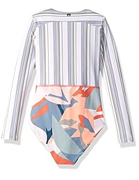 Maaji - Traje de surf de manga larga para niña con cremallera frontal, traje de baño de una pieza