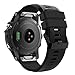 OenFoto Band Compatible Fenix 5 22mm, Soft Silicone Replacement Wristband for Garmin Fenix 5/Fenix 5 Plus/Forerunner 935/Approach S60/Quatix 5, Black