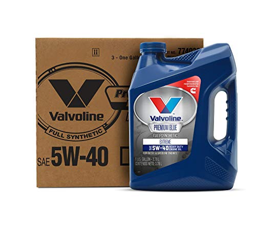 Valvoline Premium Blue Extreme SAE 5W-40 Full Synthetic Engine Oil 1 GA, Case of 3