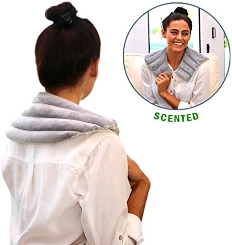 Heating Pad Solutions Shoulder Buddy Microwaveable & Reusable Relief Wrap Natural Hot & Cold Therapy for Stress, Tension Relief (Lavender Scent)