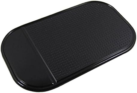 Fadyshow Magic Anti-Slip Non-Slip Mat Pack of 5 Car Dashboard Sticky Pad Adhesive Mat for Cell Phone, CD, Electronic Devices (Black)