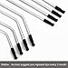 Accmor 22Pcs Reusable Straws Tips, Food Grade Silicone Black Straw Tip Covers Only Fit for 1/4 Inch Wide (6MM Out diameter) Stainless Steel Straws
