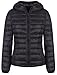 FADTOP Women's Hooded Packable Ultra Light Weight Short Down Jacket Down Coat
