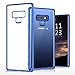 TORRAS Crystal Clear Galaxy Note 9 Case, Clear Ultra Thin Slim Fit Soft TPU Gel Case Cover with Electroplated Frame Compatible with Samsung Galaxy Note 9(2018), Clear Back/Blue Frame