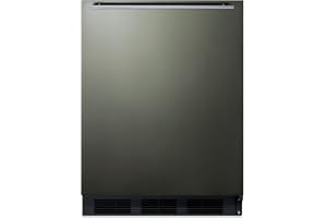 Summit Appliance FF63BKBIKSHHADA 32.25 x 23.63 x 23 in. ADA Compliant Built-In Undercounter All-Refrigerator, Black Stainless Steel