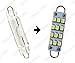 Classy Autos Bright White LED Bulbs 12 SMD Festoon Lights 42mm to 44mm Rigid Loop (A Pair)