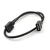 HitLights RGB LED Light Strip 4 Pin Extension Wire - 4 x 1 Foot for Multicolor LED Tape Light