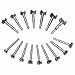 Forstner Drill Bit, Baban 16Pcs Forstner Bit Set 15mm-35mm Drill Bits Tungsten Steel Woodworking Hole Saw Set Wood Drill Bits Auger Opener for Woodworking with A Storage Box