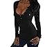Yidarton Womens Sexy V-Neck Long Sleeve T-Shirt