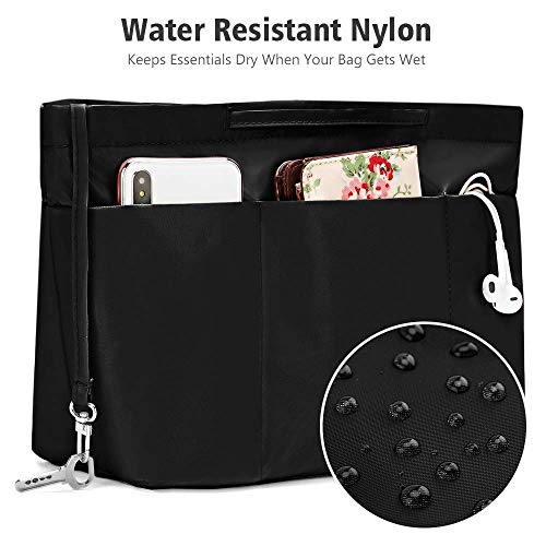 Gonex Nylon Tote Organizer Purse Insert Pocketbook Organizer Insert