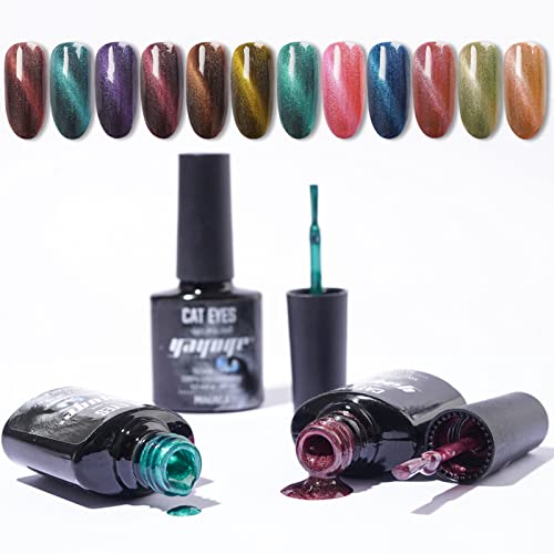 Yayoge Gel Nail Polish Kit ，6 Colors Gel Nail Polish Base and Top Coat ，UV Gel Nail Polish Set ，Soak Off Gel Nail Art Manicure Kit, Ideal Gifts DIY Salon and Home