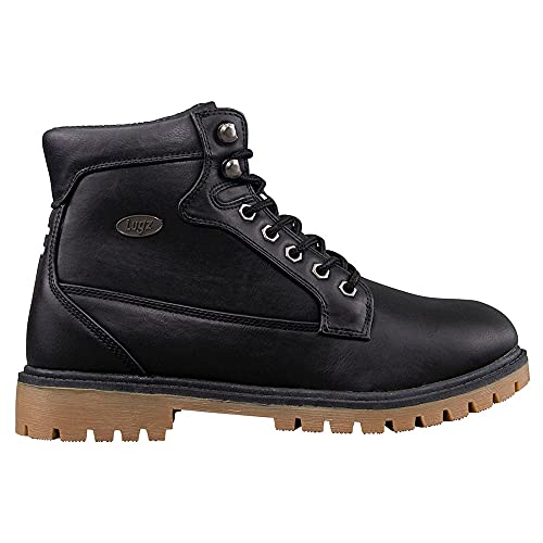 Lugz Men’s Mantle Hi Fashion Boot, Black/Gum, 8 M US