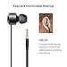 Earphones,TechRise Stereo in-ear Headphone Headset Earphone Microphone ,High Definition,Tangle Free, Noise Isolating,HEAVY DEEP BASS for iPhones, iPads,Android, LG, PC Laptop, and More-Metal Black