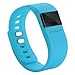 Nicequip TW64 Pedometer Smart Bracelet with Bluetooth & Calorie Counter for Android and iOS - Blue