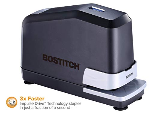Bostitch Impulse 45 Sheet Electric Stapler Value Pack - Double Heavy Duty, No-Jam with Trusted Warranty Guaranteed by Bostitch, Black (B8E-Value) (Certified Refurbished)