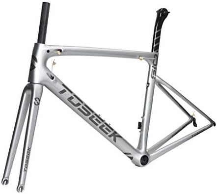 SXMXO Road Bike Frame Carbon Road Bicycle Frame Full carbon fiber frame 700C carbon frame seat tube front fork road frame bicycle accessories 44/49/52/54/56cm,52cm(sendbowl)