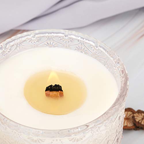 LA JOLIE MUSE Rose Noir & Oud Scented Candle, Rose Candle Gift for