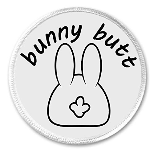 A&T Designs Bunny Butt 3" Sew On Patch Easter Rabbit Funny Humor