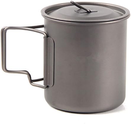 JIABO The Titanium Mug Camping Mug Healthy & Eco-Friendly Cup for Travel / Camping 450ML