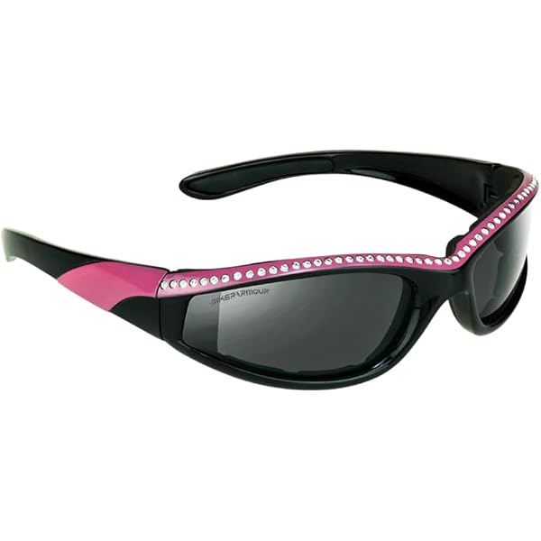 Amazon.com: Bikershades Chrome and Pink Frame Motorcycle  display picture 1