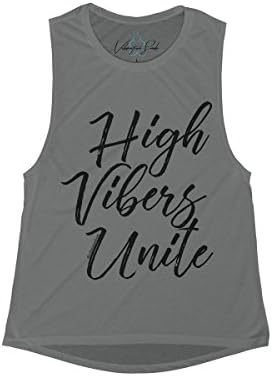 High Vibers Unite - Women's Flowy Scoop Muscle Tank