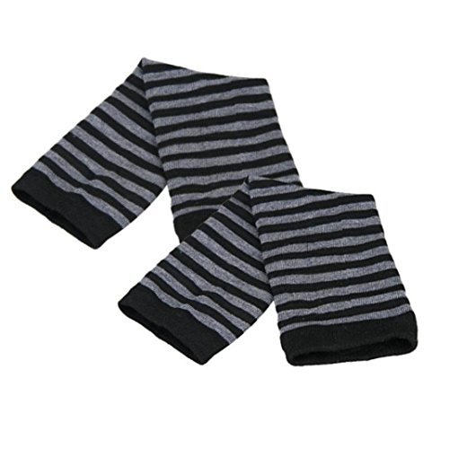 AIMTOPPY Fashion Winter Wrist Arm Hand Warmer Knitted Long Fingerless Gloves Mitten (Black, free)