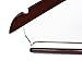 10 Quality Hangers Wooden Curved Hangers Beautiful Sturdy Suit Coat Hangers with Locking Bar Chrome Hooks (10)