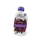 Plum Organics Stage 2 Eat Your Colors, Organic Baby Food, Cherry, Purple Carrot, Blackberry & Millet, 3.5 oz