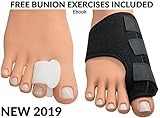 NEW 2019 Griffin Bunion Corrector and Bunion Relief Kit-Orthopedic big toe straightener,Bunion corrector for women and men-Hammertoe relief,Hallux Valgus bunion splints, gel toe separator straightener