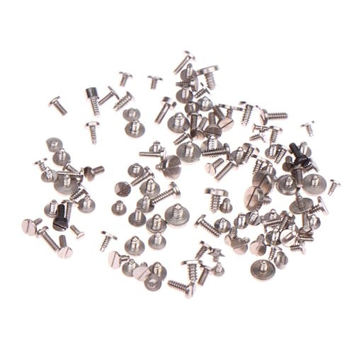 100 Piece Set of Watch Battery Clamp Screw Assortment Replaces Old Battery Clamp Screws in Watches for Watchmaking Watch Repair Jewelry Tool Kit